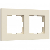 Рамка из поликарбоната на 2 поста Slab айвори софт W0022962
