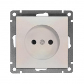 Розетка 1-м СП Афина 16А IP20 без заземл. механизм жемчуж. Universal A0022-OBr