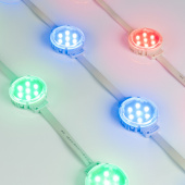 Arlight Модуль управляемый SPI-F7-D50 24V RGB-RAM-Auto (1.25W, IP68, 120 deg) (Пластик, 3 года)