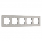 Рамка из стекла на 5 постов Senso дымчатый soft-touch W0053117