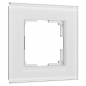 Рамка из стекла на 1 пост Senso белый soft-touch W0013101