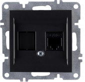 Розетка компьютерная LAVIN/KAREN RJ45 кат.6 механизм черн. ARVIA 50 07 2000 247