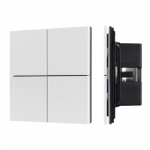 Arlight INTELLIGENT ARLIGHT Кнопочная панель KNX-304-23-IN White (BUS, Frameless) (IARL, IP20 Металл, 2 года)