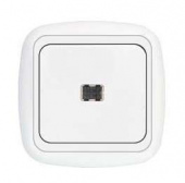 Выключатель 1-кл. СП 10А IP20 с подсветкой бел. Bylectrica С1 10-206