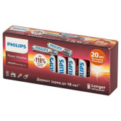 Элемент питания алкалиновый AA/LR6 1.5В Power (блист.20шт) LR6P20BX/51 Philips Б0064673