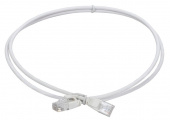 Патч-корд кат.5E UTP LSZH 1.5м slim колпачок с язычком бел. ITK PC08-C5EUL-1M5-SL-WT
