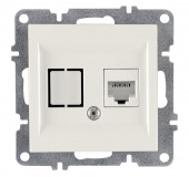 Розетка компьютерная LAVIN/KAREN RJ45 кат.6 механизм бел. ARVIA 50 01 1000 247