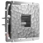 Розетка Ethernet RJ-45 (Hammer серебряный) W1281006