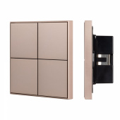 Arlight INTELLIGENT ARLIGHT Кнопочная панель KNX-304-23-IN Champagne (BUS, Frame) (IARL, IP20 Металл, 2 года)