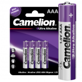 Элемент питания алкалиновый AAA/LR03 1.5В Ultra BL-4 (уп.4шт) Camelion14985