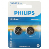 Элемент питания литиевый CR2032 (блист.2шт) CR2032P2/51 Philips Б0062716