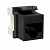 Модуль Keystone RJ45 CAT6 не экранированный 180град. черн. DKC RNK6U180BK