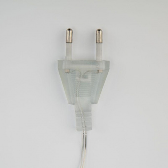 Гирлянда светодиодная "Айсикл" (бахрома) "Сосульки" 1.5х0.25м 10LED бел. 0.51Вт IP20 провод прозр. Neon-Night 303-068