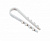 Дюбель-хомут PCD-R 05-10-45-100WH для круглого кабеля PA6.6 бел. (уп.100шт) JazzWay 5054783
