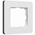 Рамка из поликарбоната на 1 пост Split белый/черный, soft-touch W0013068