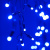 Arlight Светодиодная гирлянда ARD-EDGE-CLASSIC-2400x600-BLACK-88LED-STD BLUE (230V, 6W) (Ardecoled, IP65)