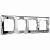Рамка из стекла на 4 поста Diamant зеркальный W0041220