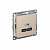 Розетка USB AtlasDesign тип C 65Вт высокоскор. ЗУ QC PD механизм песочн. SE ATN001227