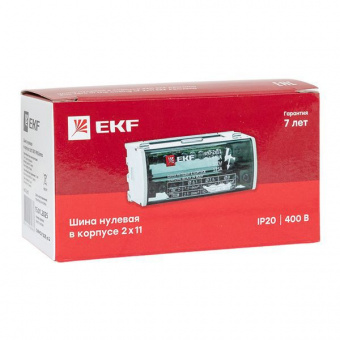Шина нулевая в корпусе 2х11 EKF sn0-2x11